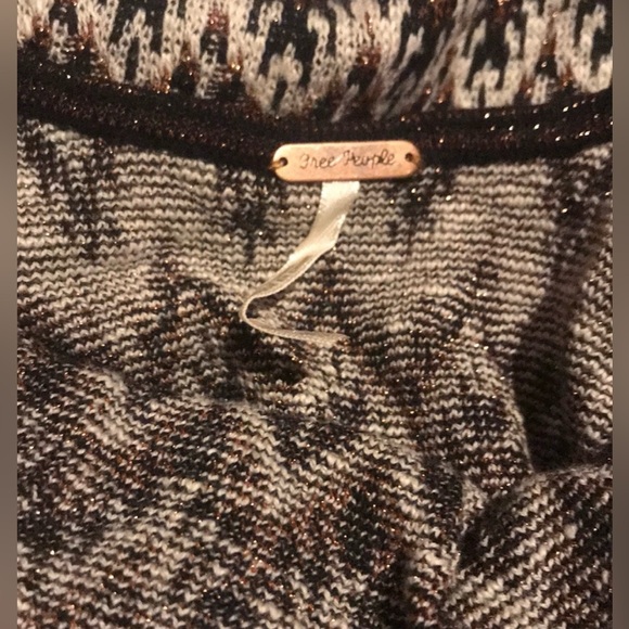 NWOT FREE PEOPLE COZY CABIN METALLIC SWEATER DRESS SMALL - Picture 2 of 2